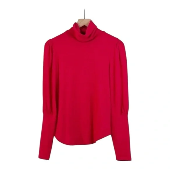 Anthropologie Vibrant pink Cowl Neck Sweater size s - Picture 4 of 11